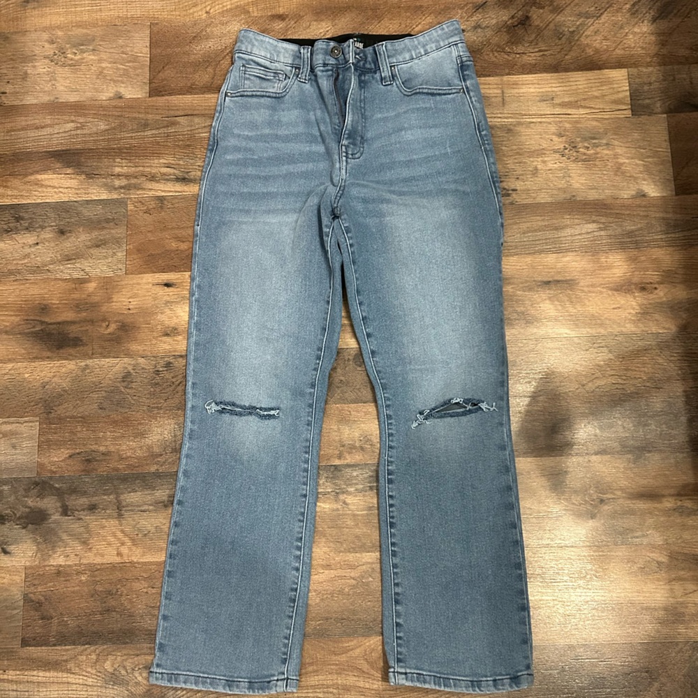 Lularoe cropped light wash jeans
